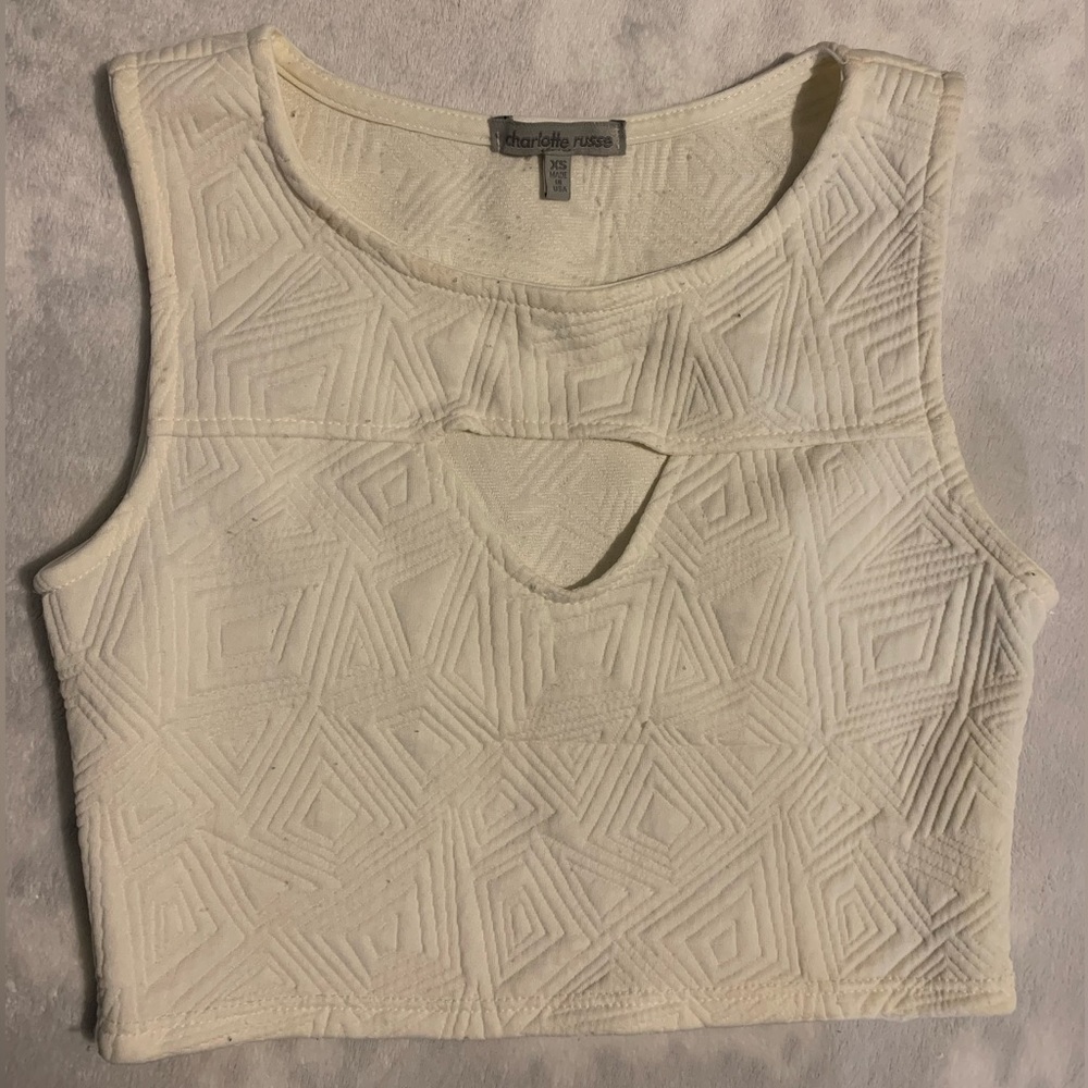 Charlotte Russe Creme Top